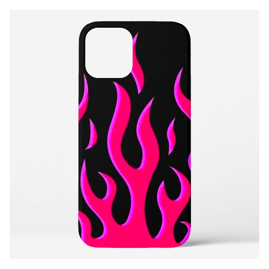 Pink Flame Mobile Cover