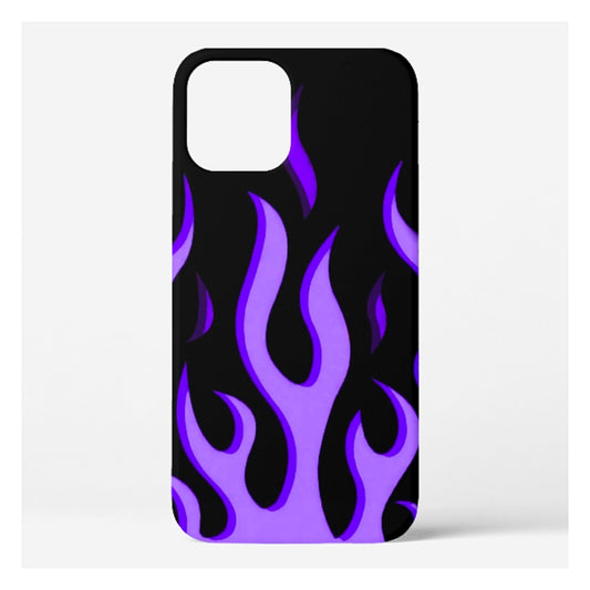 Purple Flame Mobile Cover